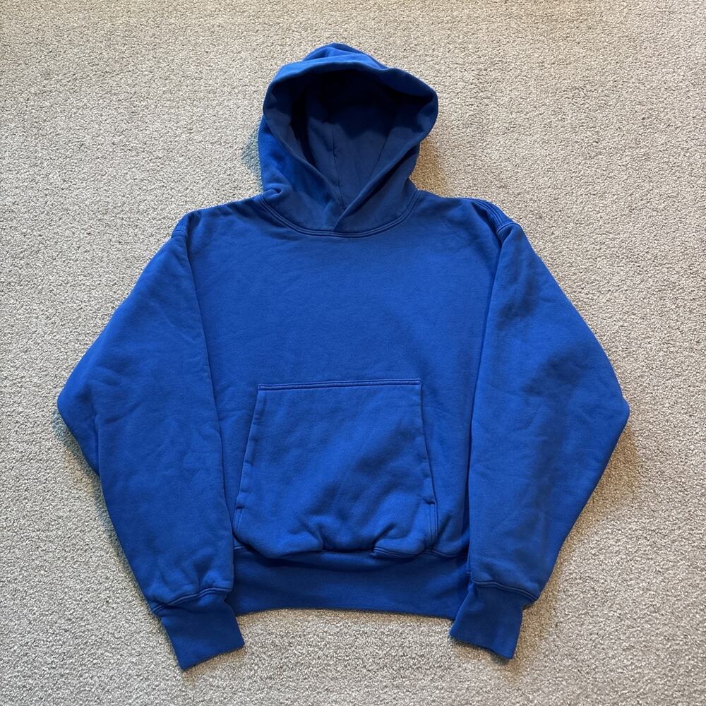Yeezy Gap Perfect Hoodie Blue Men’s XS Hooded Double Layer Sweatshirt YZY